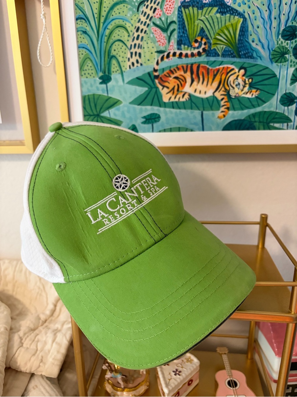 La Cantera Resort & Spa Ahead Green White Ball Cap